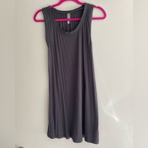 Dark gray Nanamacs dress with chiffon trim size sm